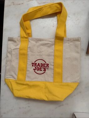 Trader Joe’s Mini Tote -Yellow Canvas